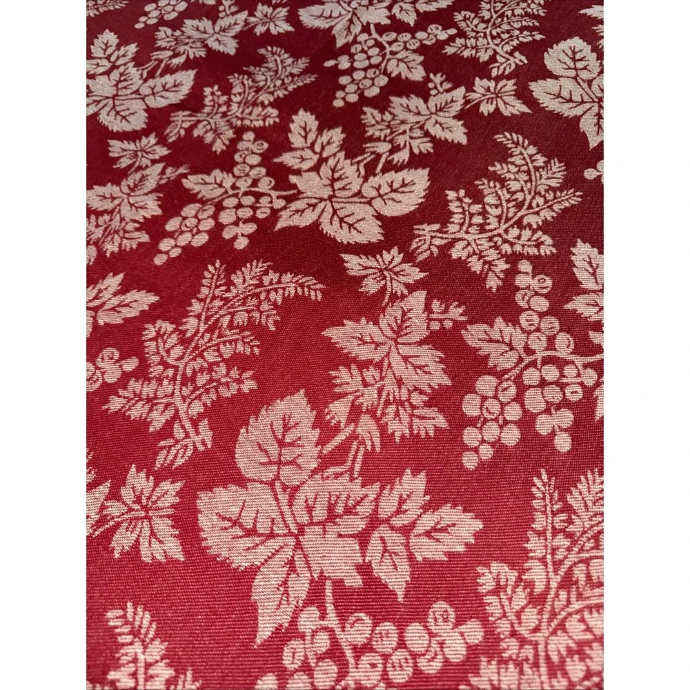 Vintage Martha Stewart‎ Everyday Floral Red/white Tablecloth69x52in